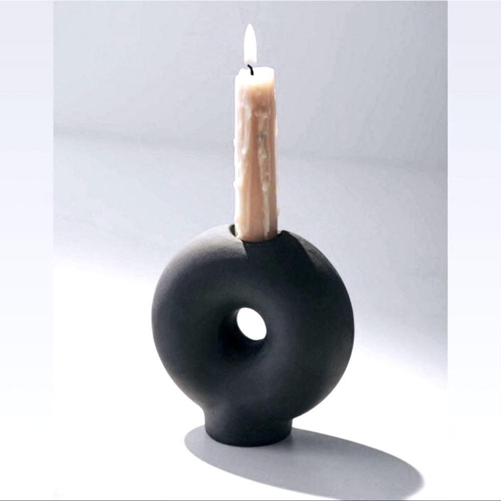 Donut Shape Taper Candle Holder Urban Outfitters - Tobi Circle Taper Candle